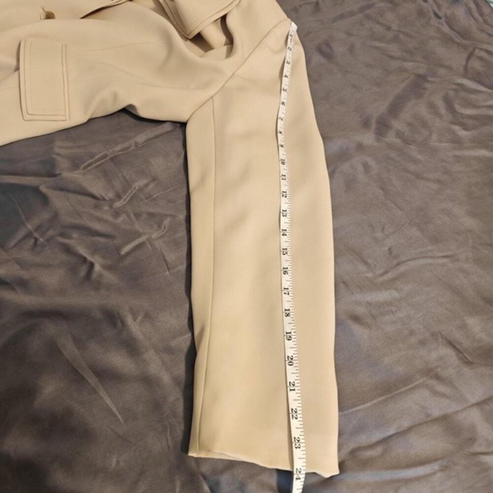 Tahari Arthur S. Levine Dress Suit Blazer jacket Stone Size 12 - Picture 7 of 11